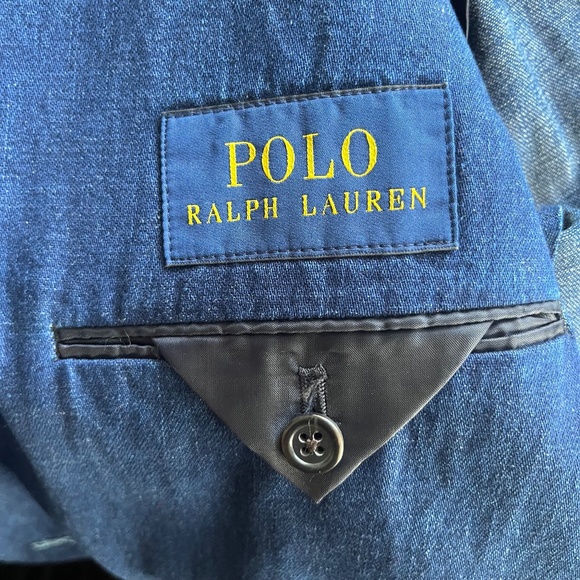 NWT Polo Ralph Lauren Morgan Slim Fit Double Breasted Denim Sport Coat SZ 38R - Picture 13 of 15